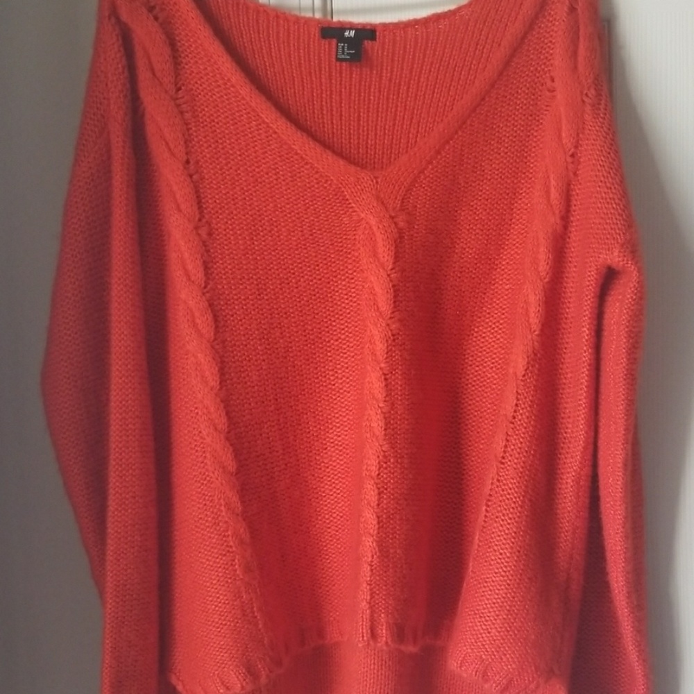 Oversized orange sweater
